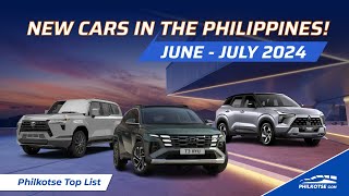 New Cars in the Philippines  June and July 2024  Philkotse Top List [upl. by Osmen]