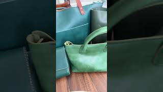 Portland Leather Goods Greens Comparison portlandleathergoods lovemyleather handbags [upl. by Assina]