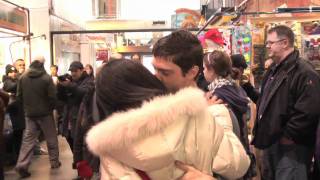 Crazy Kissing Flash Mob Toronto Canada [upl. by Patsy]