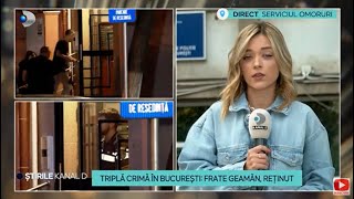 Stirile Kanal D  Tripla crima in Bucuresti fratele geaman retinut  Editie de dimineata [upl. by Jereme82]