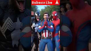 SPIDERMAN VENOM AUR CAPTAIN ME KON JITEGA viws viralvideo subscribe spiderman [upl. by Pappano]