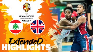 Lebanon 🇱🇧 vs Great Britain 🇬🇧  Highlights  FIBAWWC 2026 PreQualifying Tournament [upl. by Enois799]