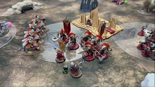 Age of Sigmar Battle Report Stormcast Eternals v Slaves to Darkness [upl. by Dorey379]