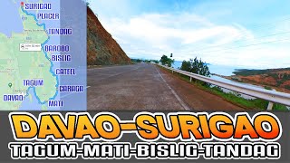 DAVAO CITY TO SURIGAO CITY VIA COASTAL ROAD  DAVAO REGION  CARAGA REGION [upl. by Yank482]