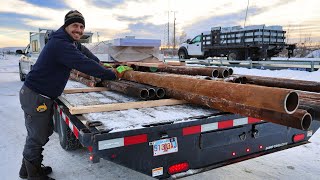 Northern Lights amp Canning Pike Chowder  Fairbanks Alaska Supply Run [upl. by Arodasi]