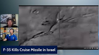 Israeli F35 Shoots Down Cruise Missile [upl. by Aihsenal]