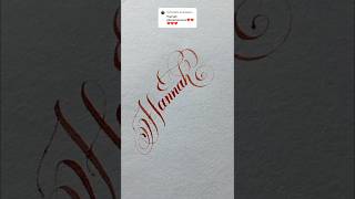 Caligrafía Copperplate 🖋️arte calligraphy caligrafia caligrafiaartistica shortsvideo [upl. by Pauwles859]