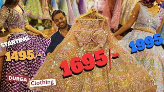 सबसे सस्ते एकदम LATEST VIRAL लहंगे 😍 DURGA CLOTHING CHANDNI CHOWK 2023 meesho sarojininagar HAUL [upl. by Bysshe]