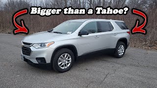 2020 Chevy Traverse LS AWD  FULL REVIEW [upl. by Anrehs254]