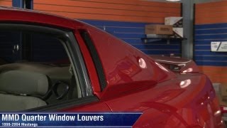 Mustang MMD Quarter Window Scoops  Prepainted 9904 All Review [upl. by Kcirderf698]