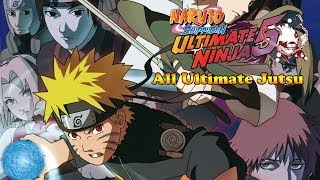 Naruto Shippuden Ultimate Ninja 5 All Ultimate Jutsu Specials [upl. by Eidua]