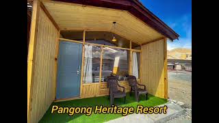 Pangong Heritage Resort  Luxury Cottage in Pangong  Cottage with Sunroof [upl. by Hannahoj]