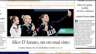 RASSEGNA STAMPA 6 AGOSTO 2024 QUOTIDIANI NAZIONALI ITALIANI PRIME PAGINE DEI GIORNALI DI OGGI [upl. by Primrosa]