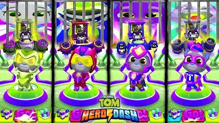 TALKING TOM HERO DASH  COLOUR REACTION WORLDS  4 ULTRA HERO TOM FIGHTS THE WALKTHROUGH BOSSES [upl. by Akilam]