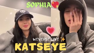 ✨ KATSEYE SOPHIA WEVERSE LIVE 083124 💖🍀 hybe weverse weverseli katseye [upl. by Kaasi]