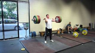 Hysen Pulaku 211kg Clean and Jerk at Podium Gold Weightlifting Club [upl. by Asilahs187]