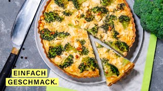 Diese Quiche mit Brokkoli und Feta musst du probieren [upl. by Aglo]