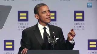 President Obama Speaks at Human Rights Campaign Dinner [upl. by Zedecrem]