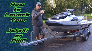 How to launch your JetSki or PWC  Sea Doo Adventures [upl. by Adimra]