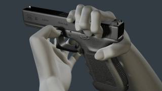 3D Glock Animation  How to disassemble and reassemble the G20 [upl. by Fulmer]