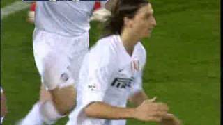 US Lecce vs Inter Milan 10 Goal Zlatan Ibrahimovic [upl. by Neiht]