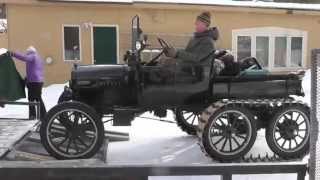 2015 Model T Ford Snowmobile Meet [upl. by Ellekcim]