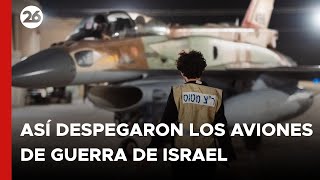 Así despegaron los aviones de guerra de Israel en una nueva ofensiva contra Irán [upl. by Trista426]