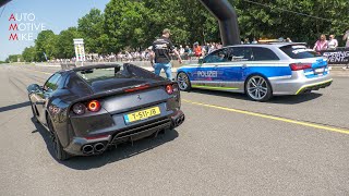 Novitec Ferrari 812 GTS vs POLIZEI 720HP ABT Audi RS6 Avant C7 [upl. by Eelinnej197]