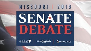 US Senate debate with Republican Josh Hawley and Democrat Claire McCaskill [upl. by Elamor]