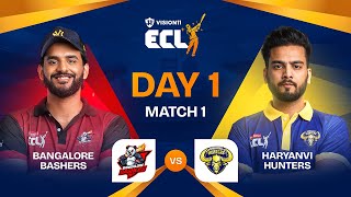 ECL  Match 1  Bangalore Bashers vs Haryanvi Hunters  Abhishek Malhan vs Elvish Yadav [upl. by Busiek324]