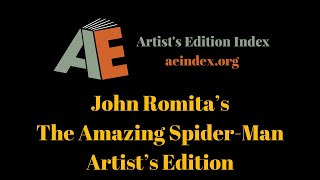 John Romita’s The Amazing SpiderMan Artist’s Edition Remarqued flip through [upl. by Adrial]