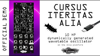 Cursus Iteritas Alia wavetable oscillator from Noise Engineering [upl. by Notyalc]