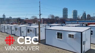 Kelowna BC’s tiny home transitional housing project to start welcoming residents [upl. by Blinni]