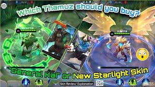 Can Thamuzs Starlight Skin beat the effects of the Skin quotGeneral Kaiquot  MLBB [upl. by Sicular]