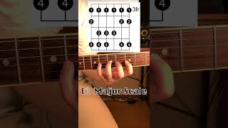 E♭ Major Scale  1st Form shorts [upl. by Sedaiuqlem]