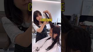 JE COUPE MES CHEVEUX COMME UNE CORÉENNE 😱 coreedusud seoul cheveux [upl. by Lliw]