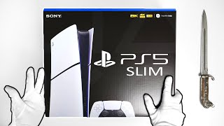 The PS5 Slim Unboxing  New PlayStation 5 Console Disc and Digital [upl. by Lynett]