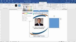 Cómo hacer una Credencial o Gafete en Word [upl. by Ahkihs]