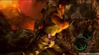 Resident Evil 5  Chris Redfield vs Boulder [upl. by Auqenat]