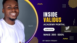 VALIDUS INSIDE ACADEMY PORTAL [upl. by Ydner]