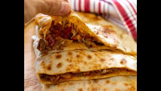 How to Make Gozleme at Home Easy Turkish Pancakes Recipe [upl. by Ruphina]