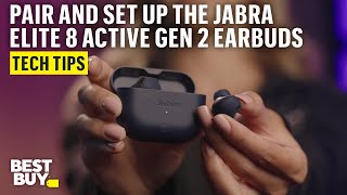 Pairing and Set Up for the Jabra Elite 8 Active Gen 2 Earbuds – Tech Tips from Best Buy [upl. by Oiratnom]