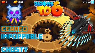 Bloons TD6 • Geared Impoppable Tutorial • New Map [upl. by Lotsirb]