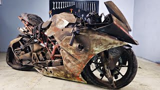 KTM RC 200 Full restoration  Restored KTM rc200  Old Bike Restoration And Repair [upl. by Amberly]