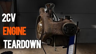 Citroën Mehari2CV  Tearing Down The Stuck 602 cm Engine [upl. by Ztnarf519]