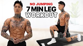 7 Min Home Leg Workout  No Jumping [upl. by Nahsad986]