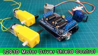 Motor driver shield control L293D IC [upl. by Ecylahs]