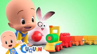 Learn with Cuquin and the Magic colorful train  Educational videos [upl. by Doloritas139]