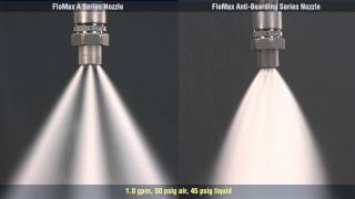 FloMax® Nozzle Comparison Standard vs AntiBearding from Spraying Systems Co [upl. by Freytag]