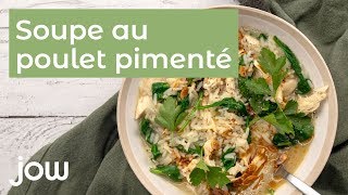 Recette de soupe au poulet pimenté [upl. by Esirec130]